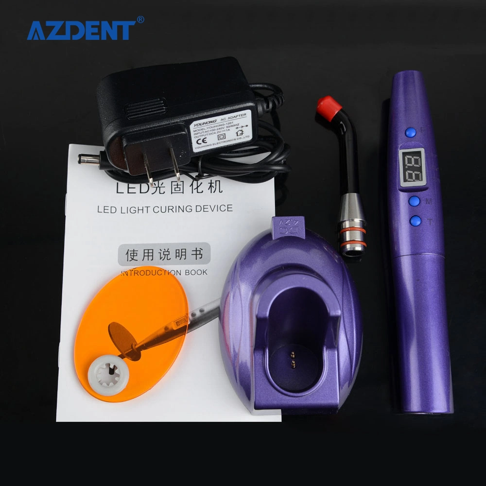 LED Screen Azdent Dental Curing Light with High Quality Plastic Handle