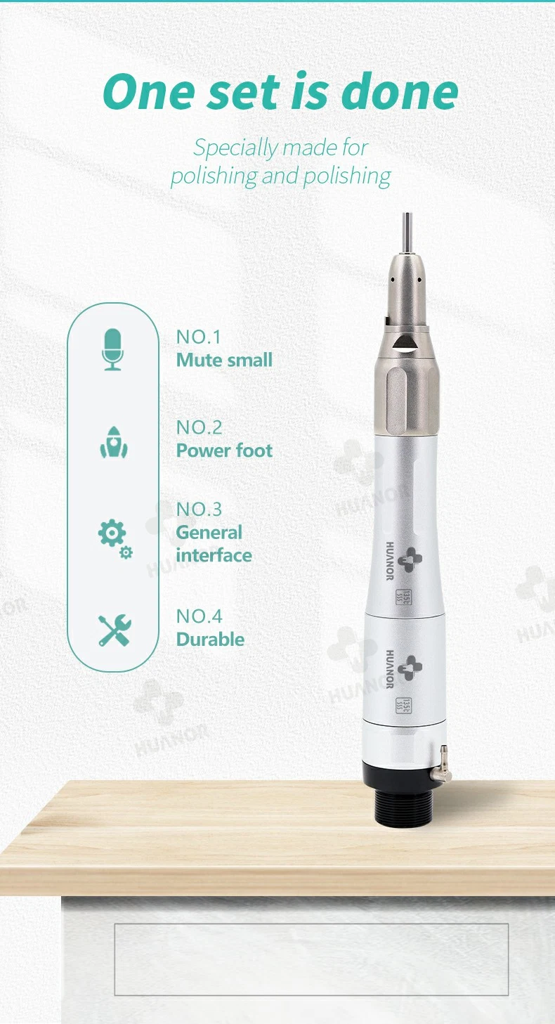 Dental Low Speed Handpiece with External Spray 4 Holes M4/M2 Fx Air Turbine E-Type Air Motor